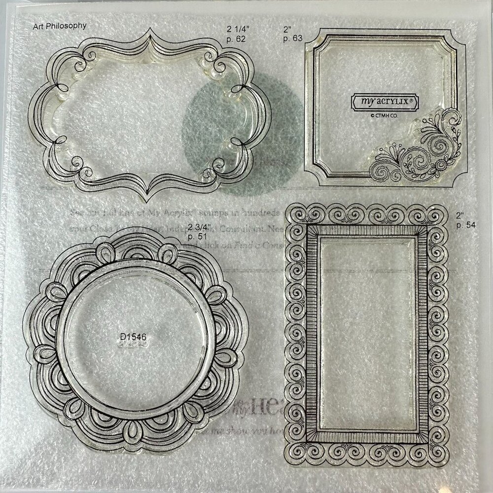 My Acrylix Stamps By Close To My Heart - Frame Flair dd1546